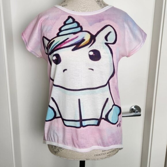 Pastel Rainbow Unicorn Shirt Top - Picture 1 of 4